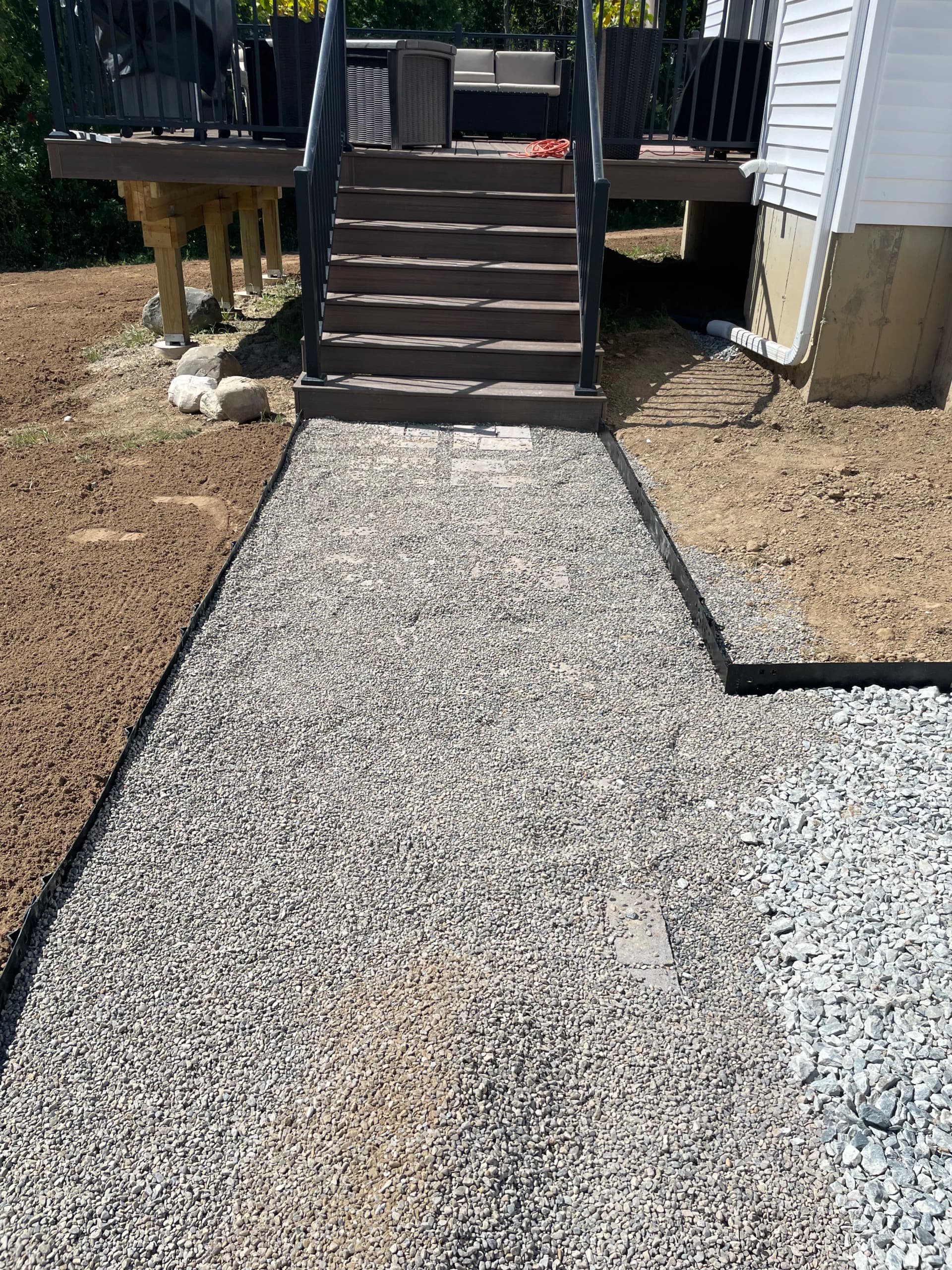 Gallery photos for Paver Sidewalk and Hot Tub Pad Install in Mechanicville: Image #8