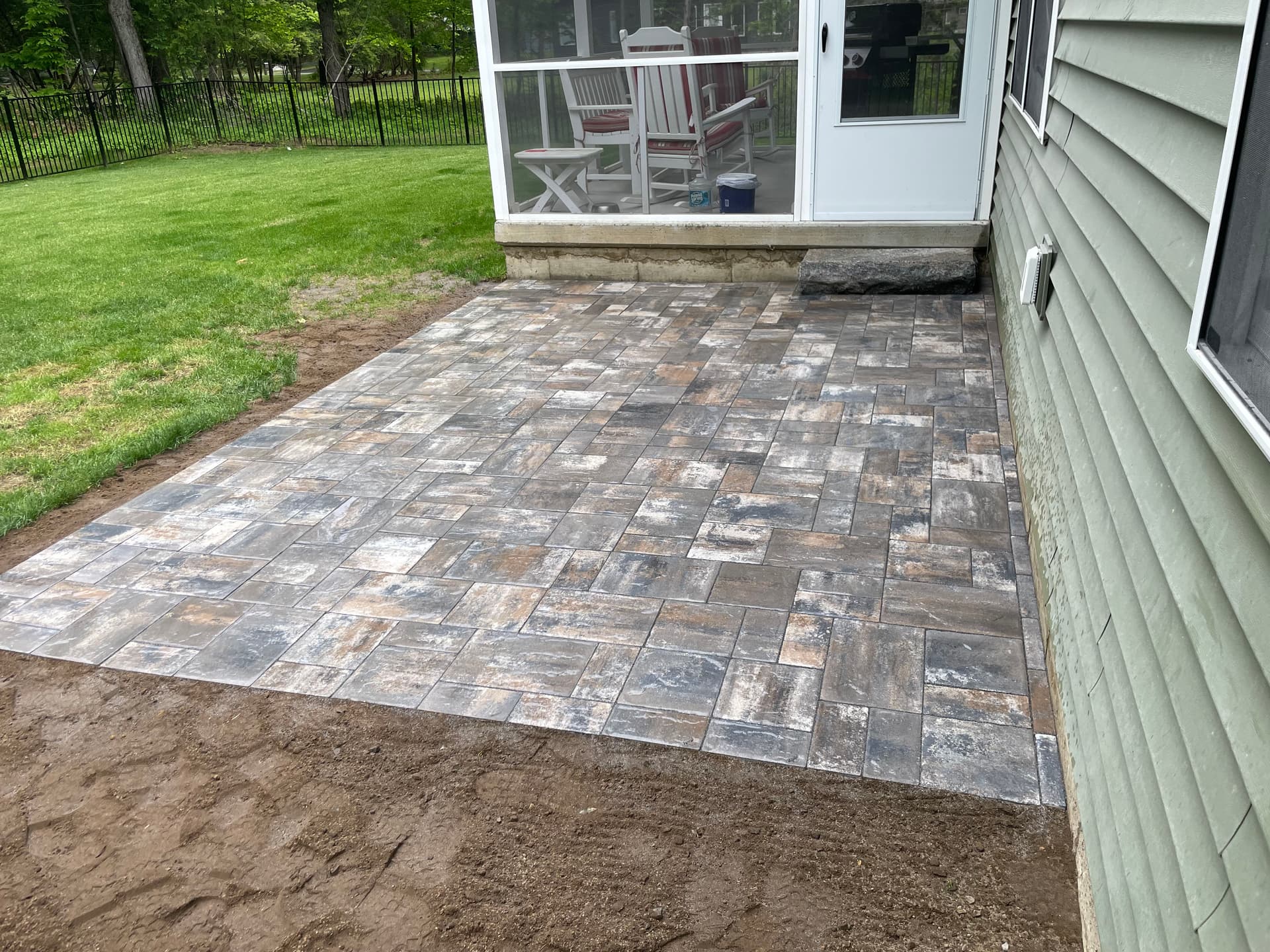 Cambridge Ledgestone Paver Patio Installation in Fort Edward image