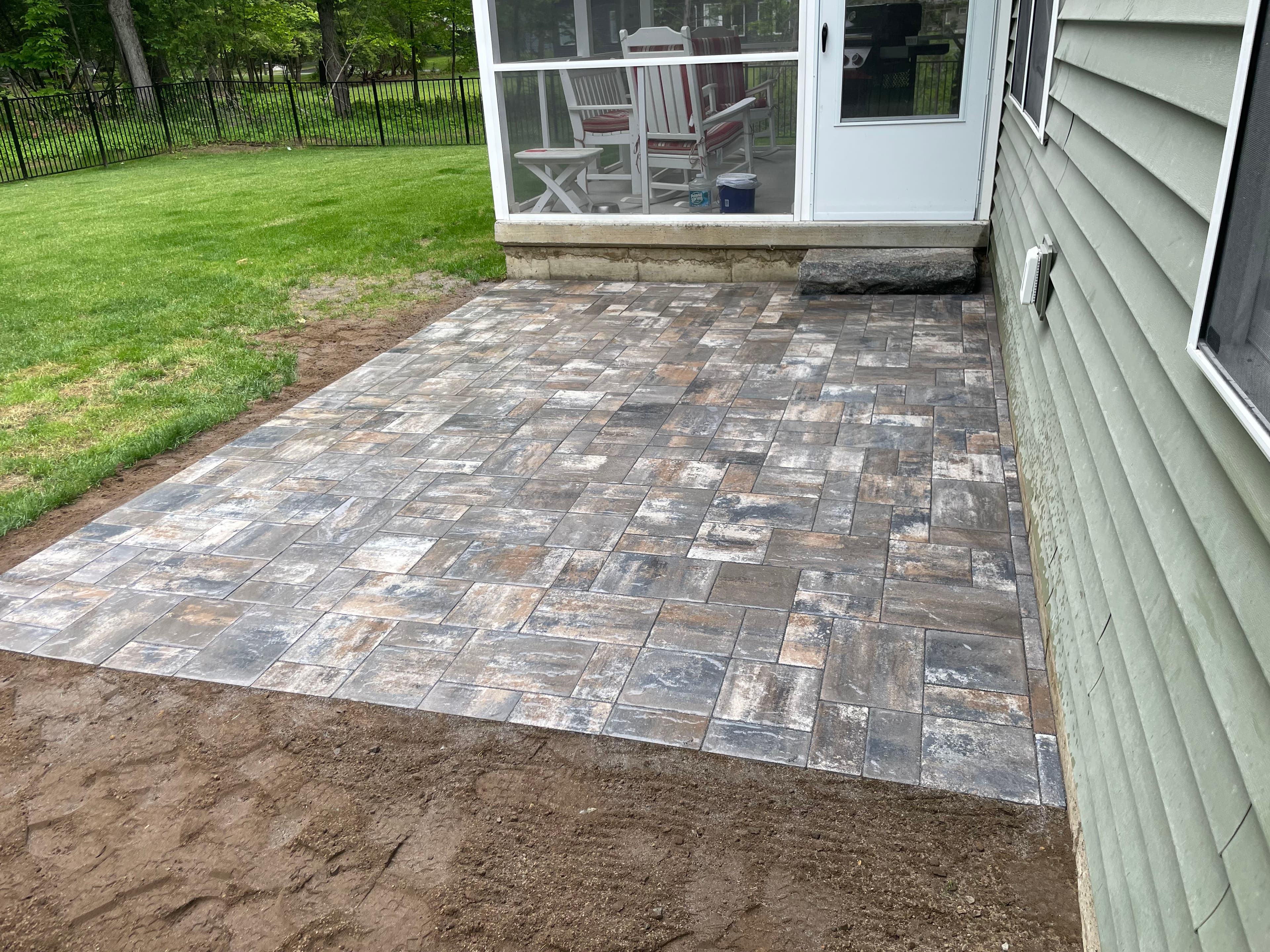 Project Cambridge Ledgestone Paver Patio Installation in Fort Edward image