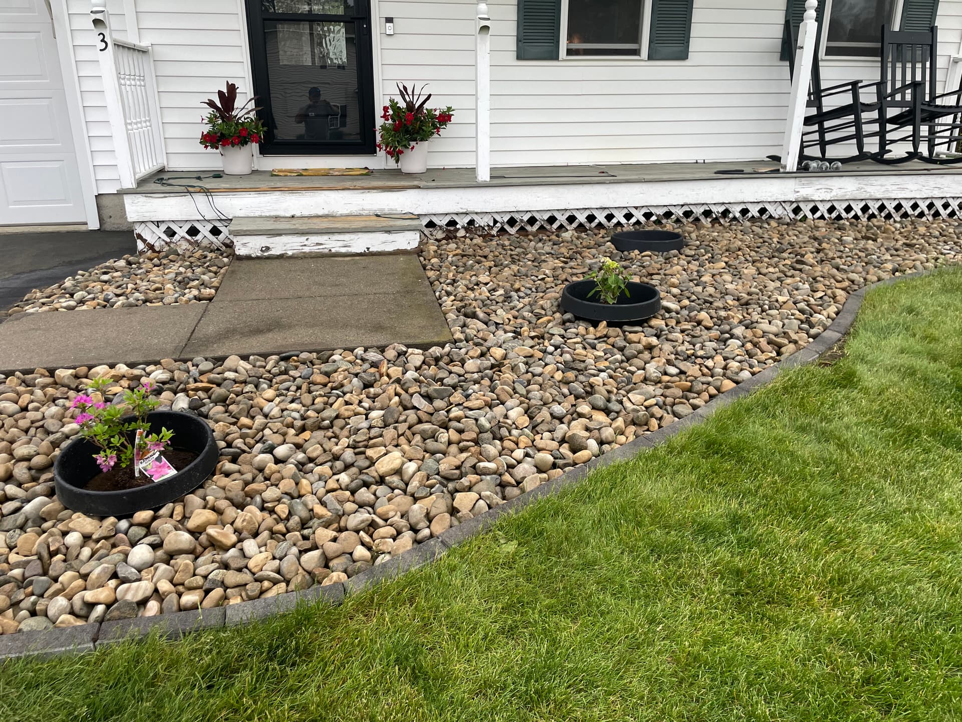 Gallery photos for Front Yard Landscape Bed Rip-Out and Rebuild in South Glens Falls: Image #2