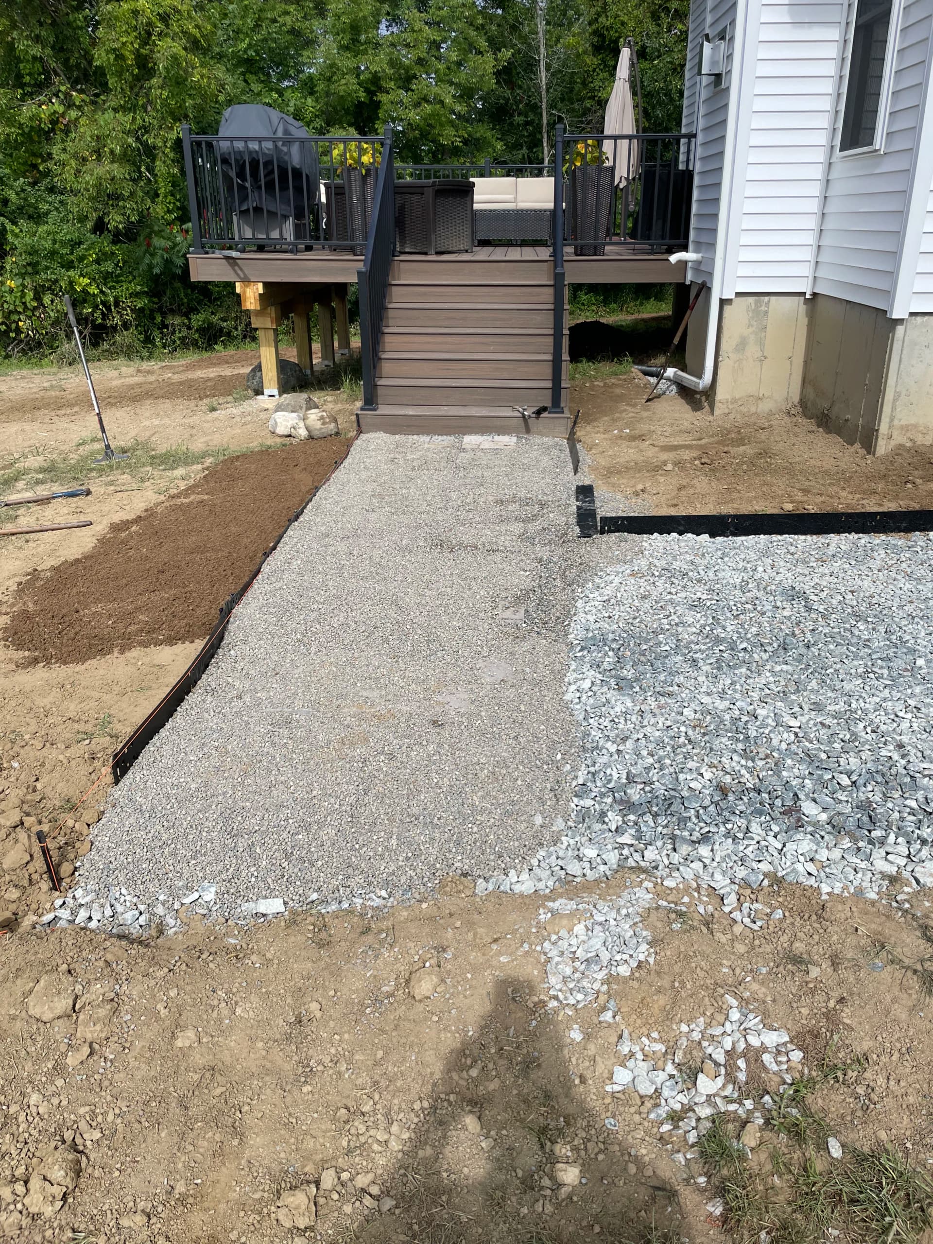 Gallery photos for Paver Sidewalk and Hot Tub Pad Install in Mechanicville: Image #5