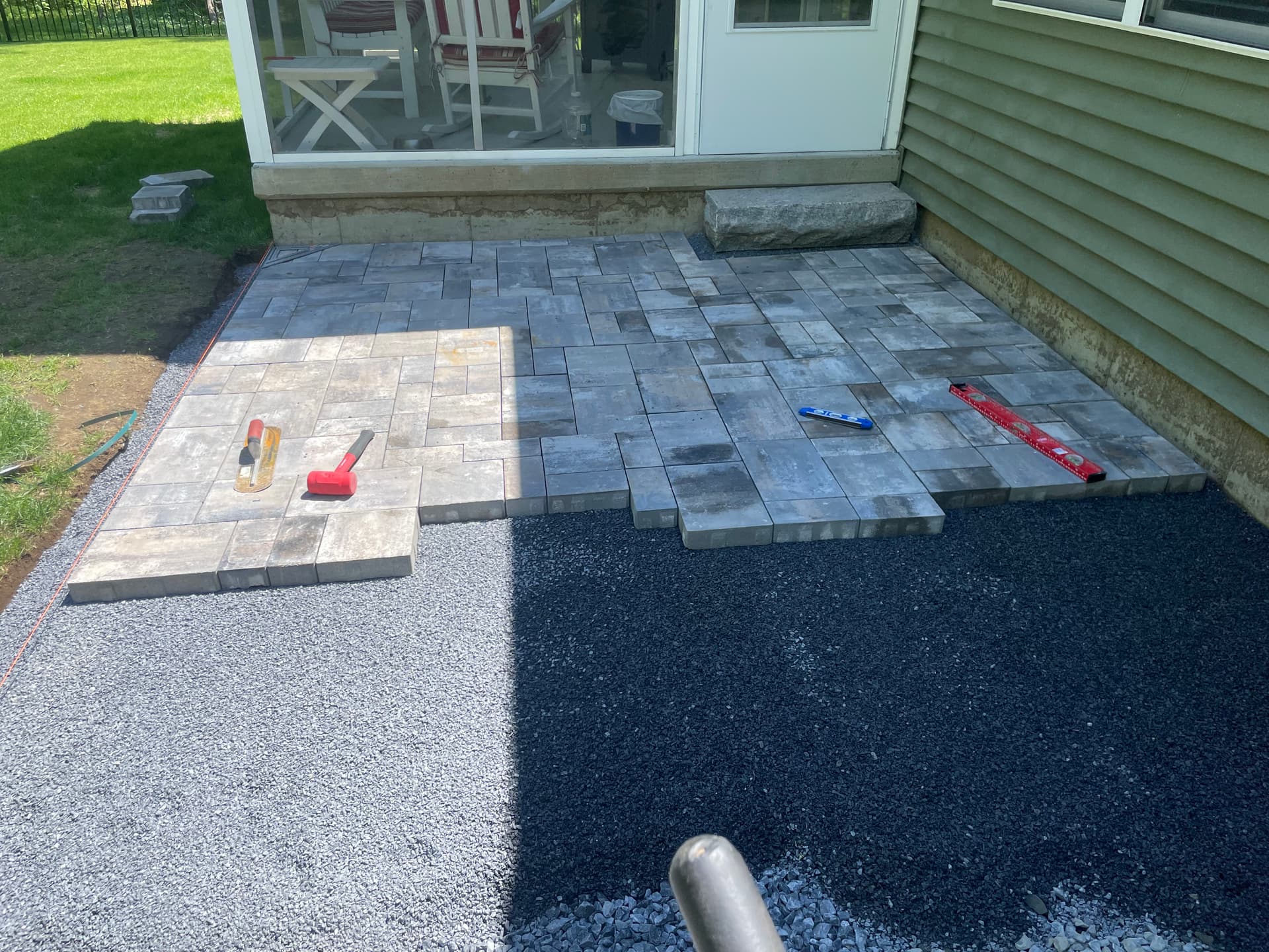 Gallery photos for Cambridge Ledgestone Paver Patio Installation in Fort Edward: Image #3