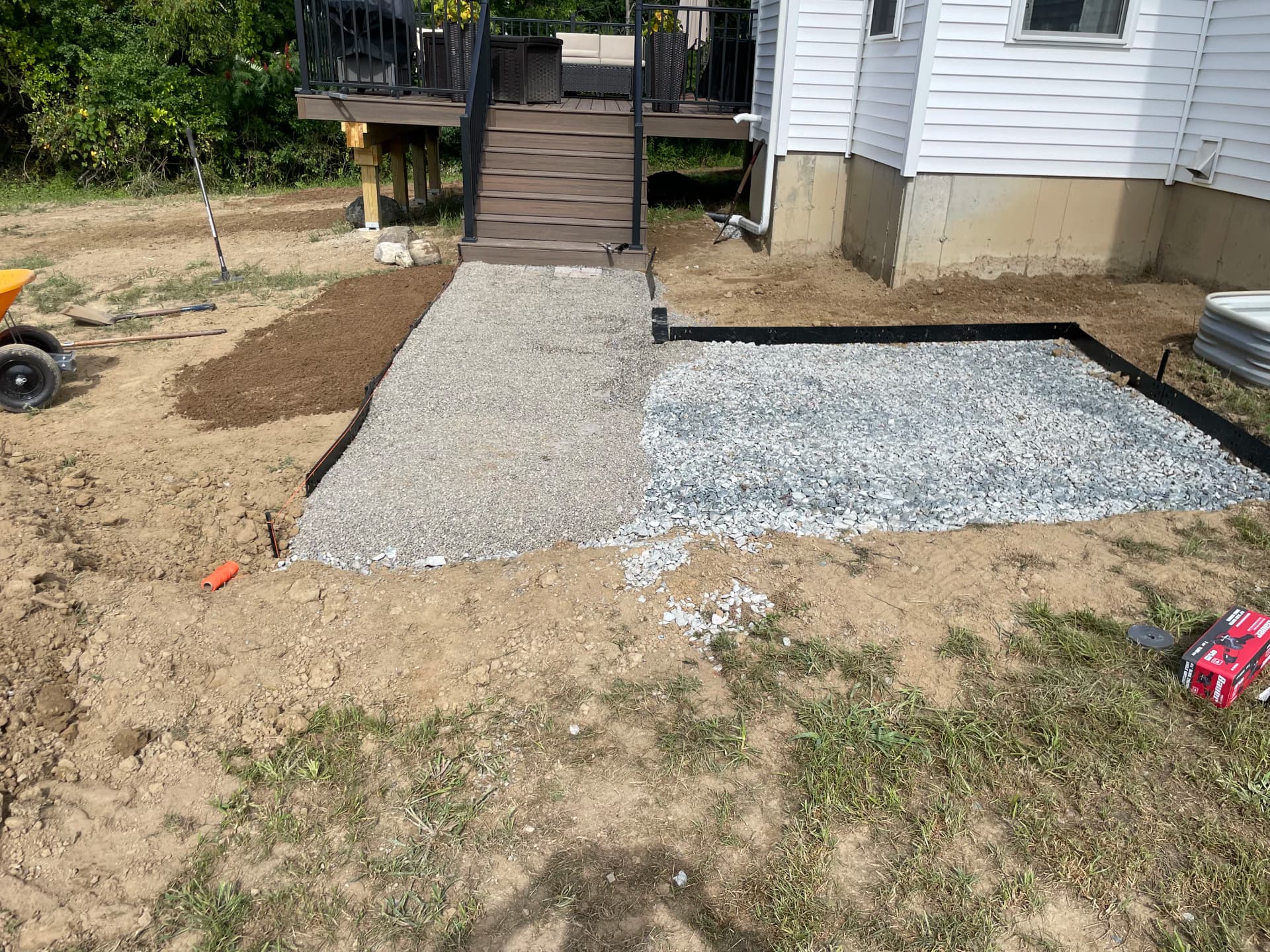 Gallery photos for Paver Sidewalk and Hot Tub Pad Install in Mechanicville: Image #6