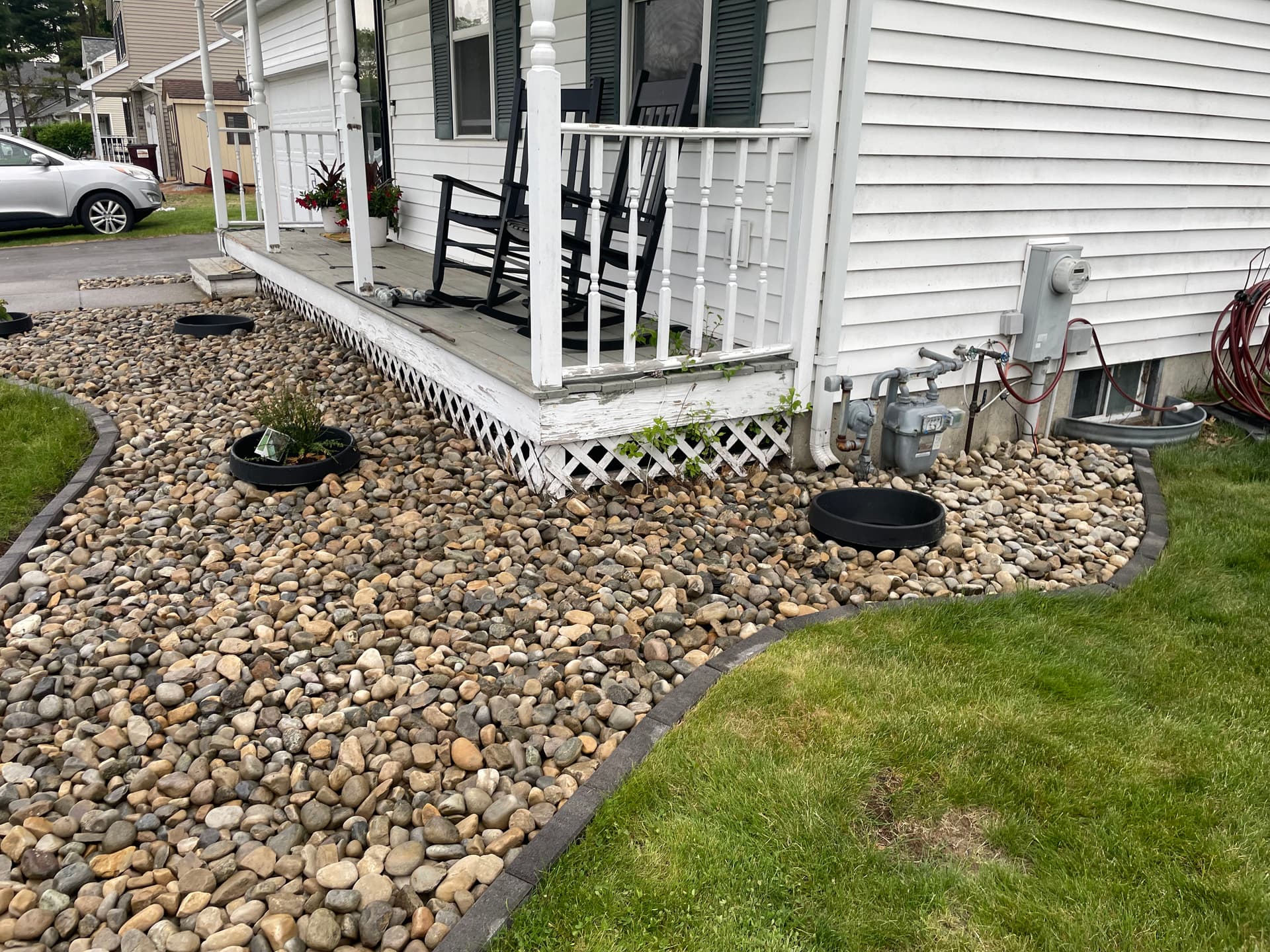 Front Yard Landscape Bed Rip-Out and Rebuild in South Glens Falls image