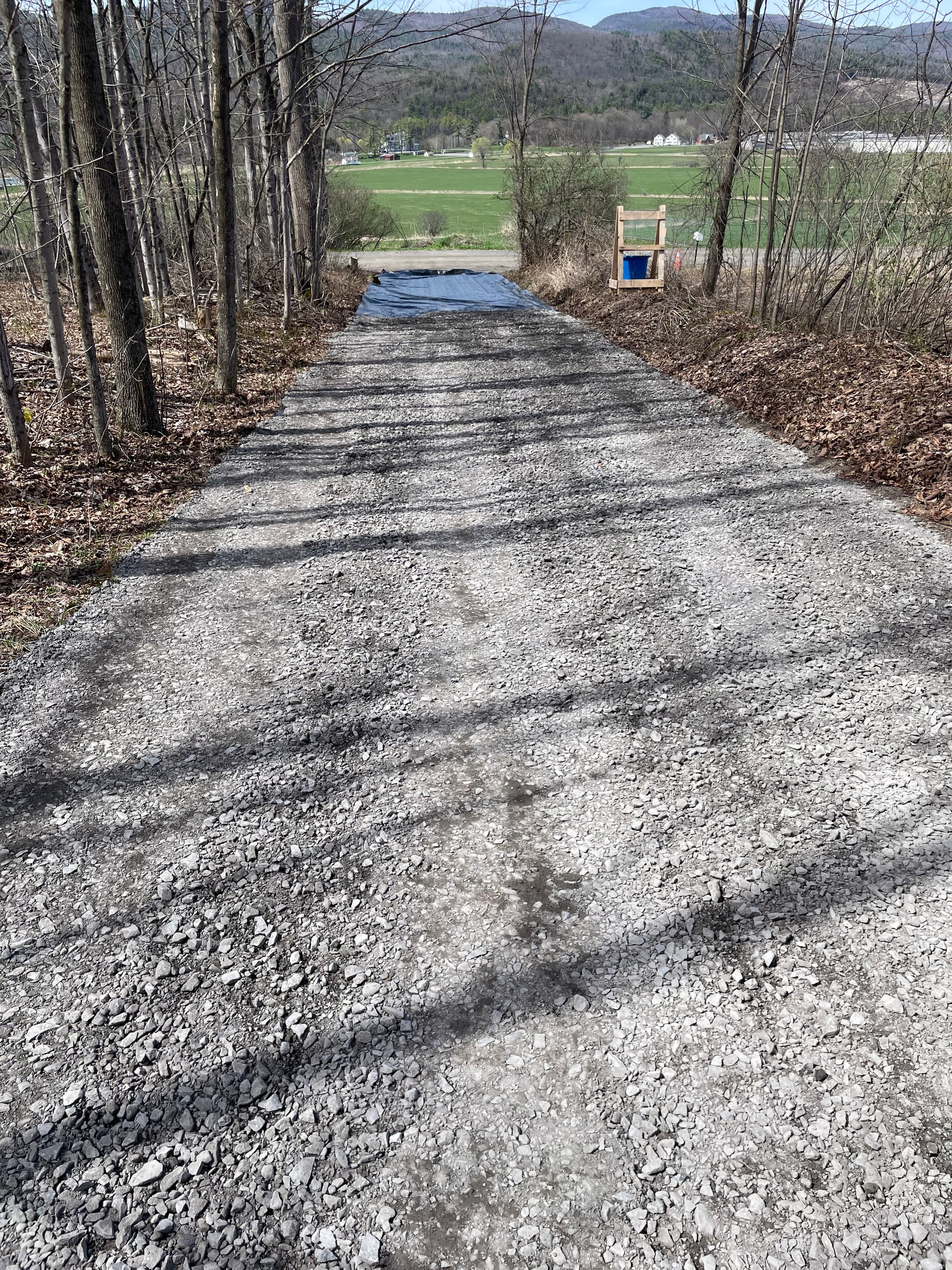 Stone Driveway Upgrade in Progress in Comstock NY image