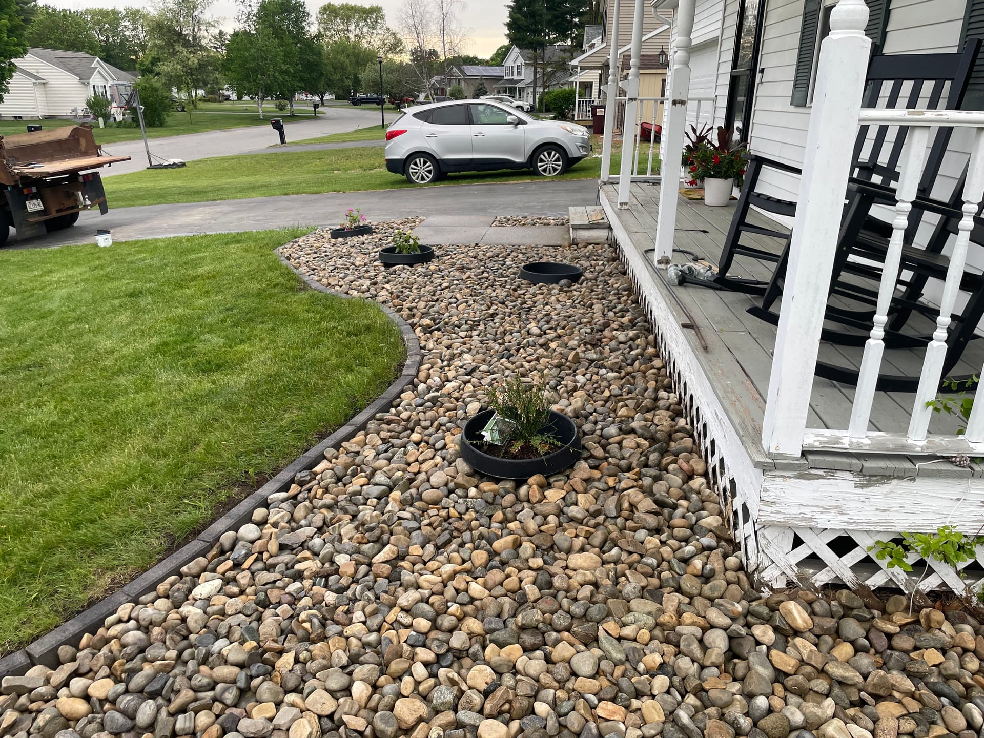 Gallery photos for Front Yard Landscape Bed Rip-Out and Rebuild in South Glens Falls: Image #3