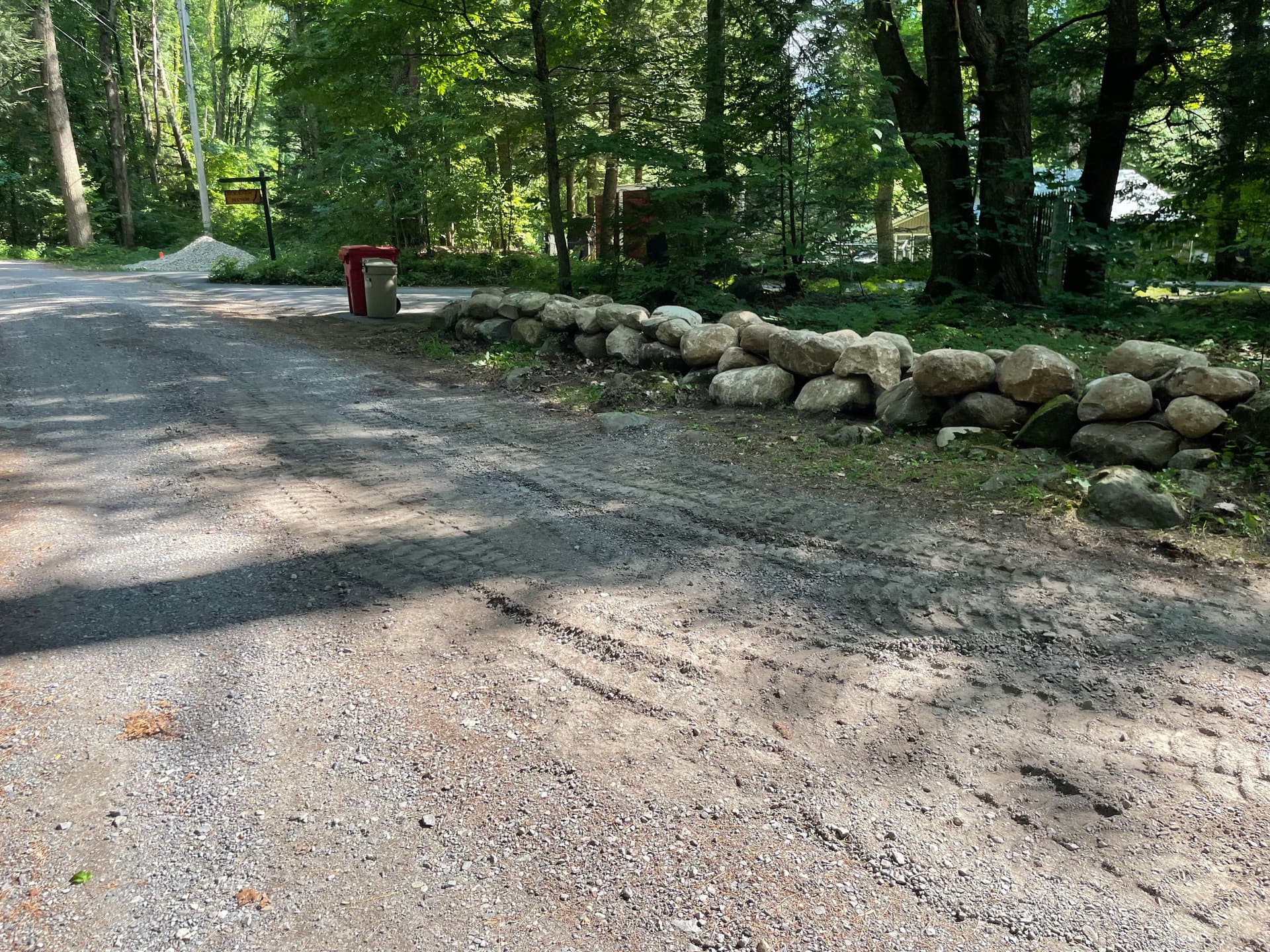Gallery photos for Two-Tier Boulder Landscape Wall Built in Fort Ann: Image #1