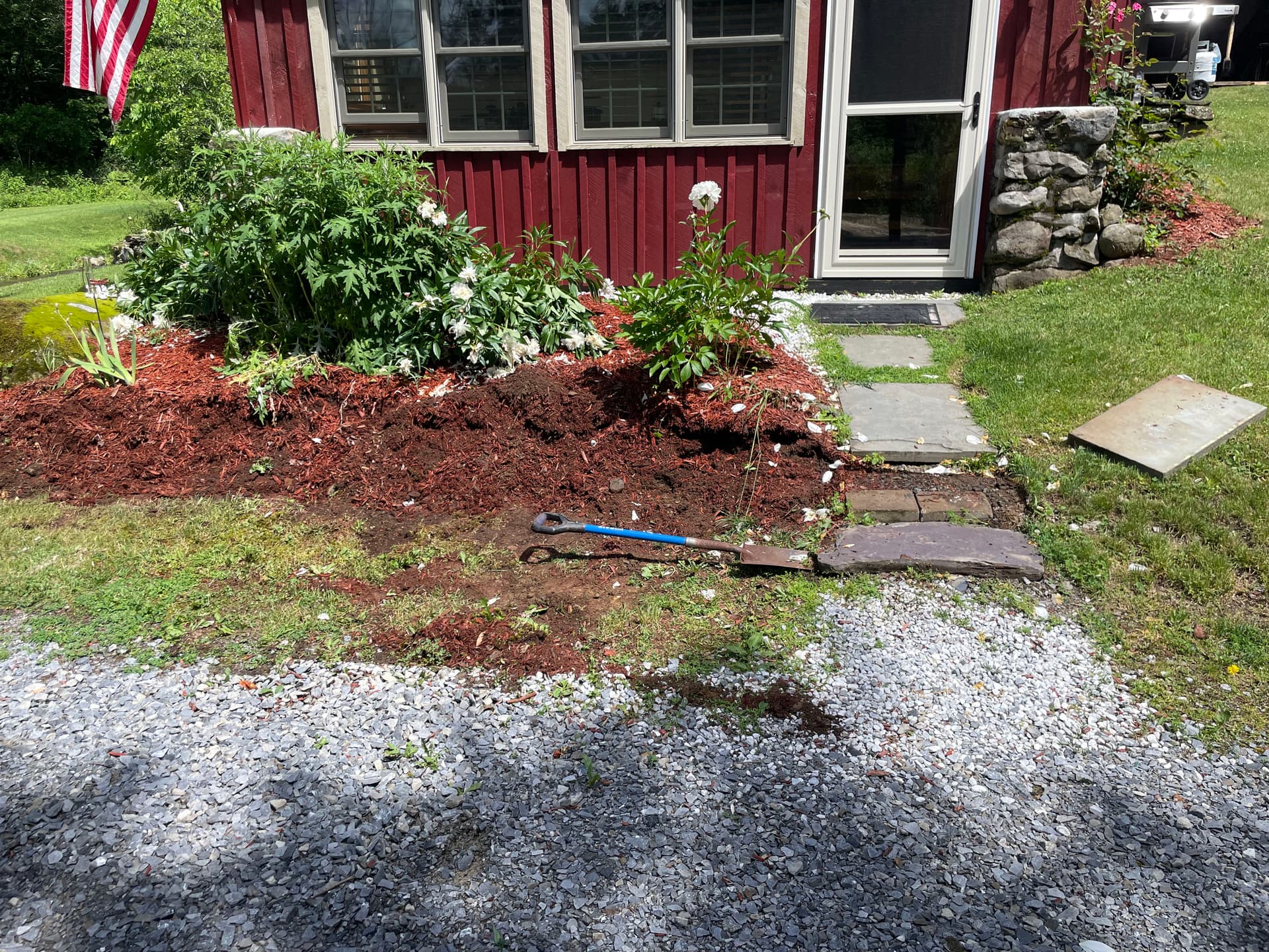 Gallery photos for Failing Retaining Wall Torn Out and Rebuilt Right in Argyle NY: Image #1