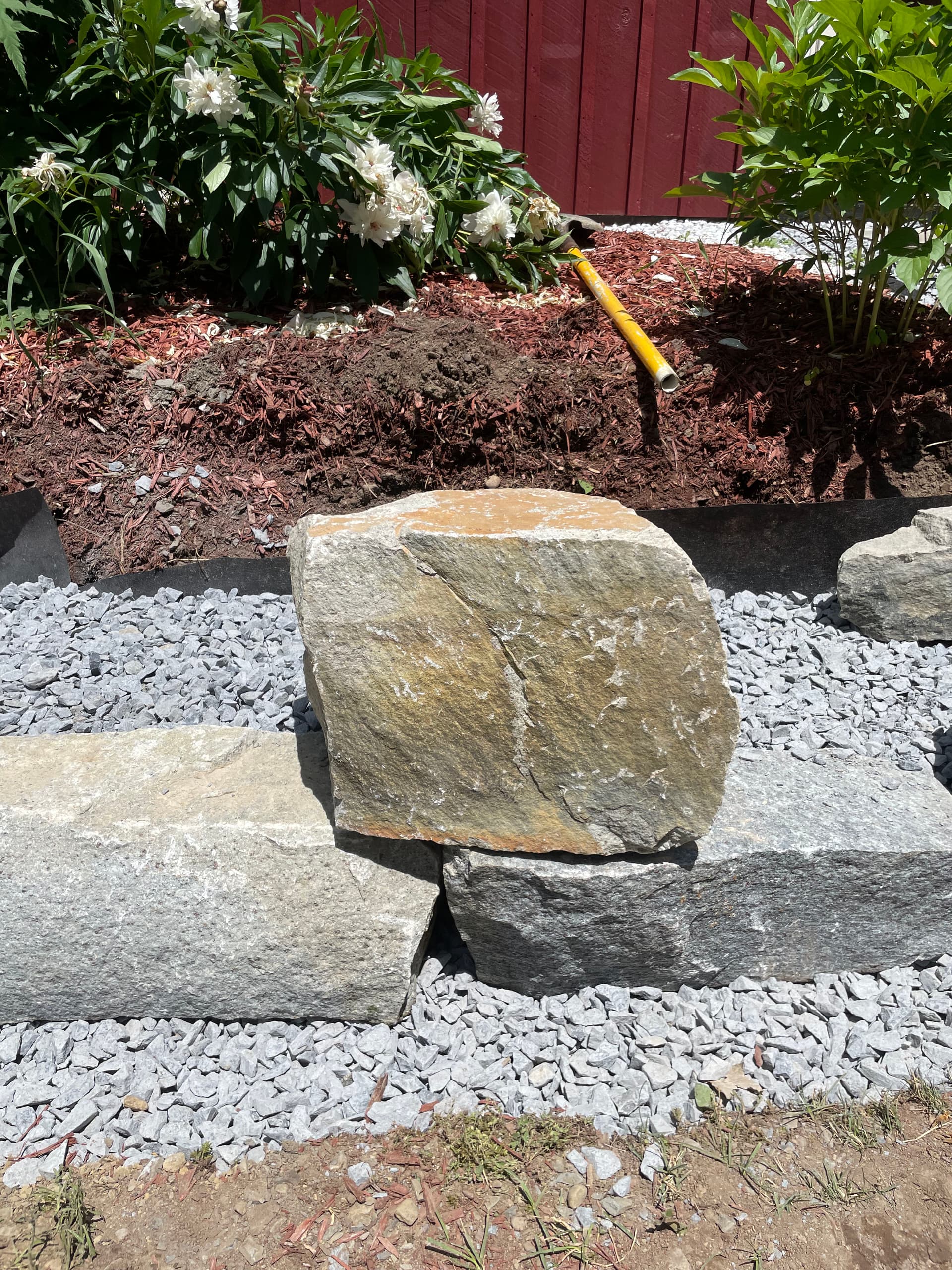 Gallery photos for Failing Retaining Wall Torn Out and Rebuilt Right in Argyle NY: Image #4