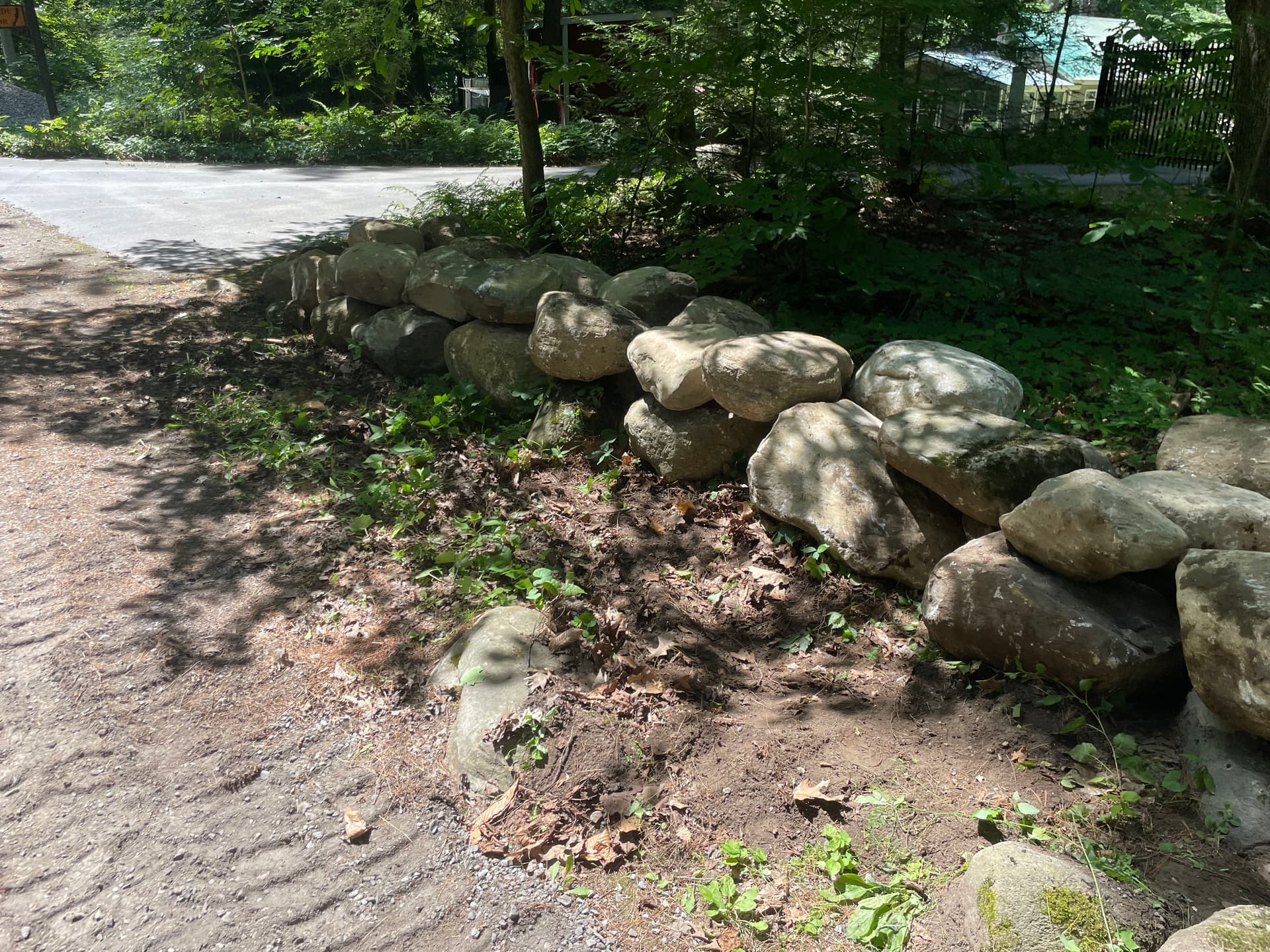 Gallery photos for Two-Tier Boulder Landscape Wall Built in Fort Ann: Image #6