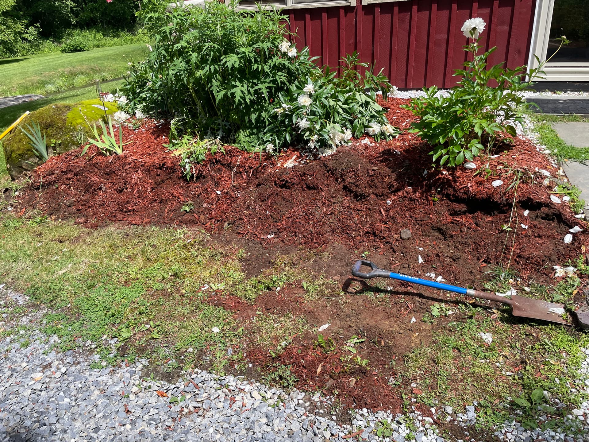 Failing Retaining Wall Torn Out and Rebuilt Right in Argyle NY image