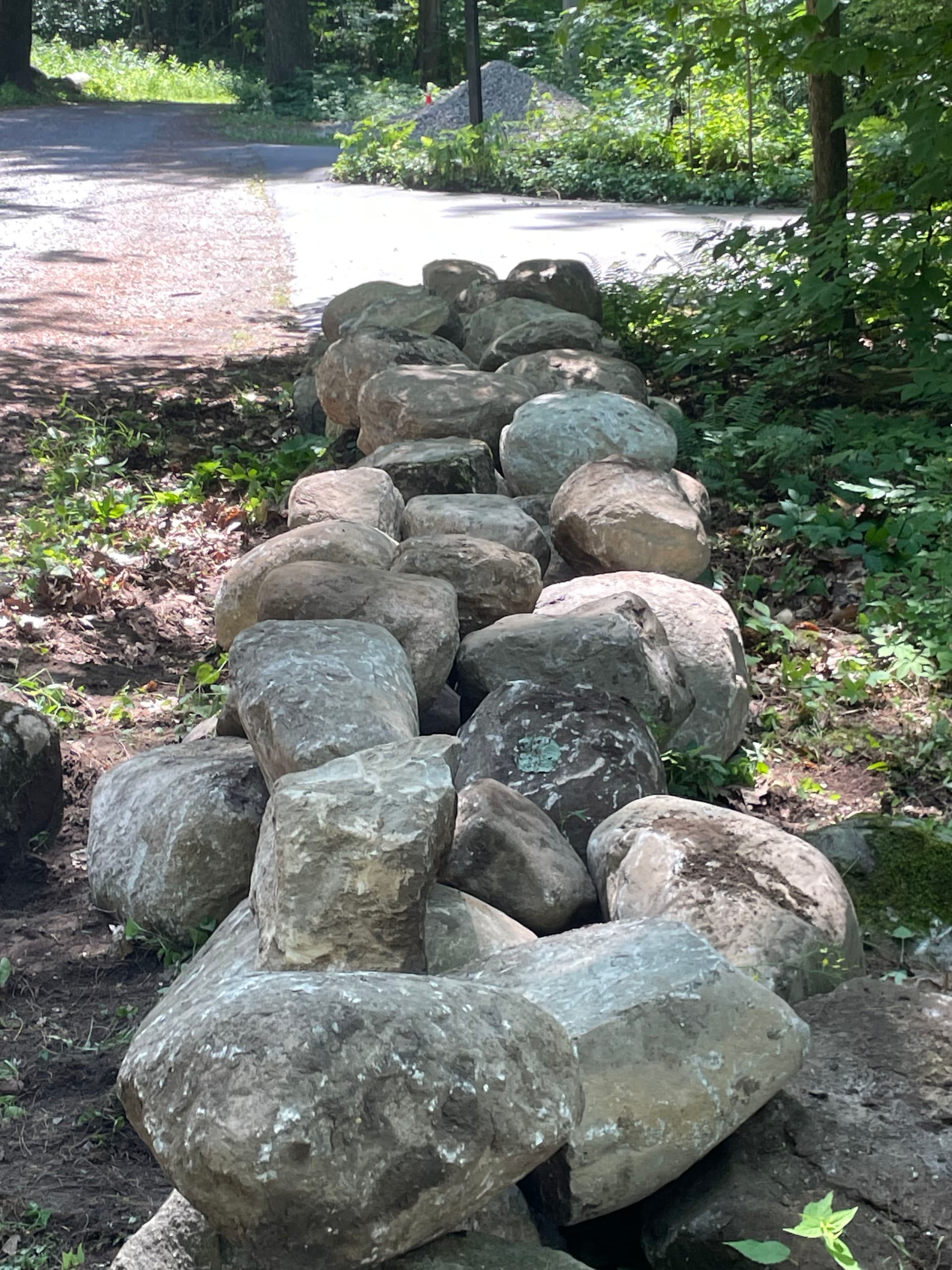 Gallery photos for Two-Tier Boulder Landscape Wall Built in Fort Ann: Image #3