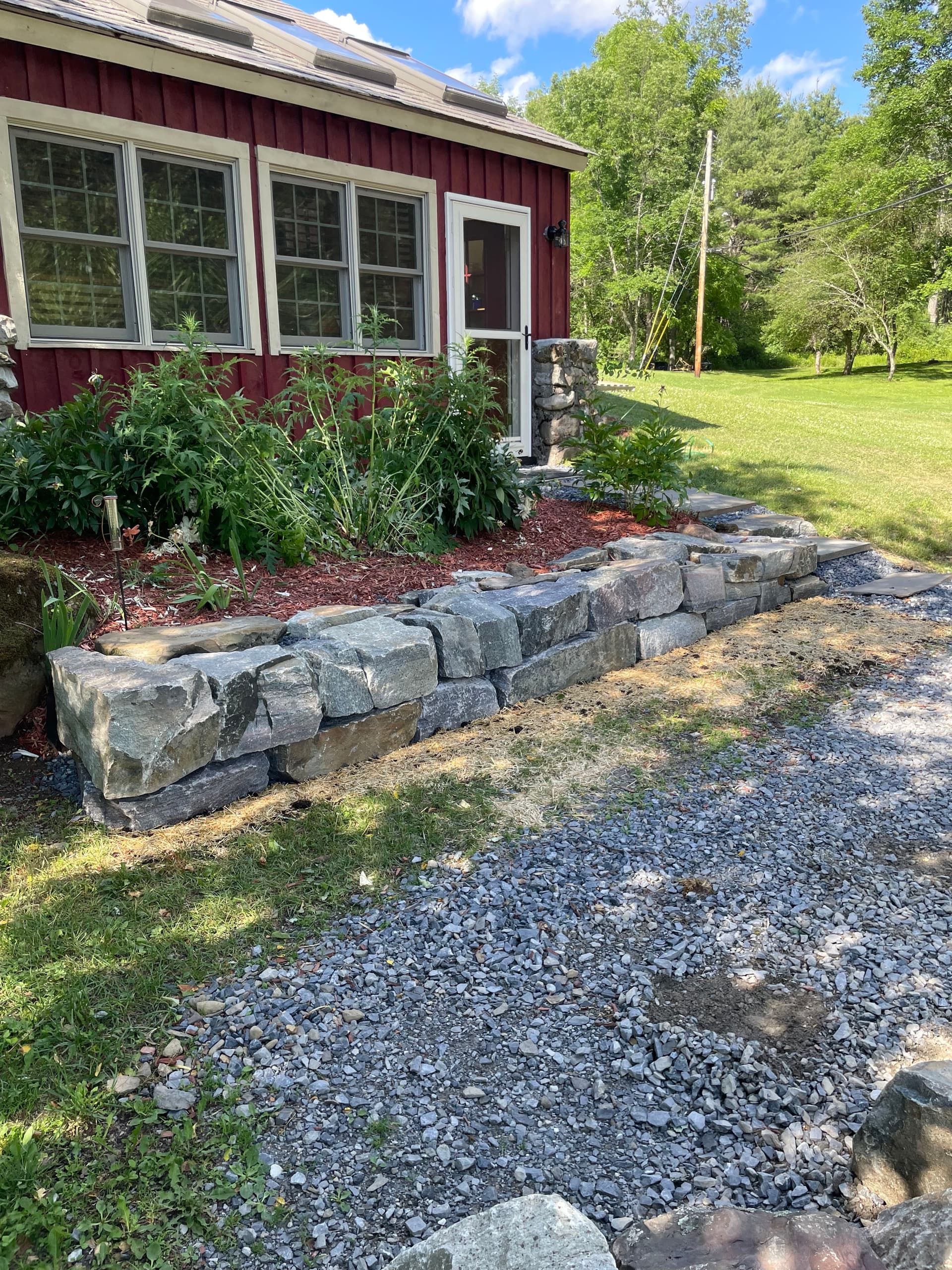 Gallery photos for Failing Retaining Wall Torn Out and Rebuilt Right in Argyle NY: Image #6