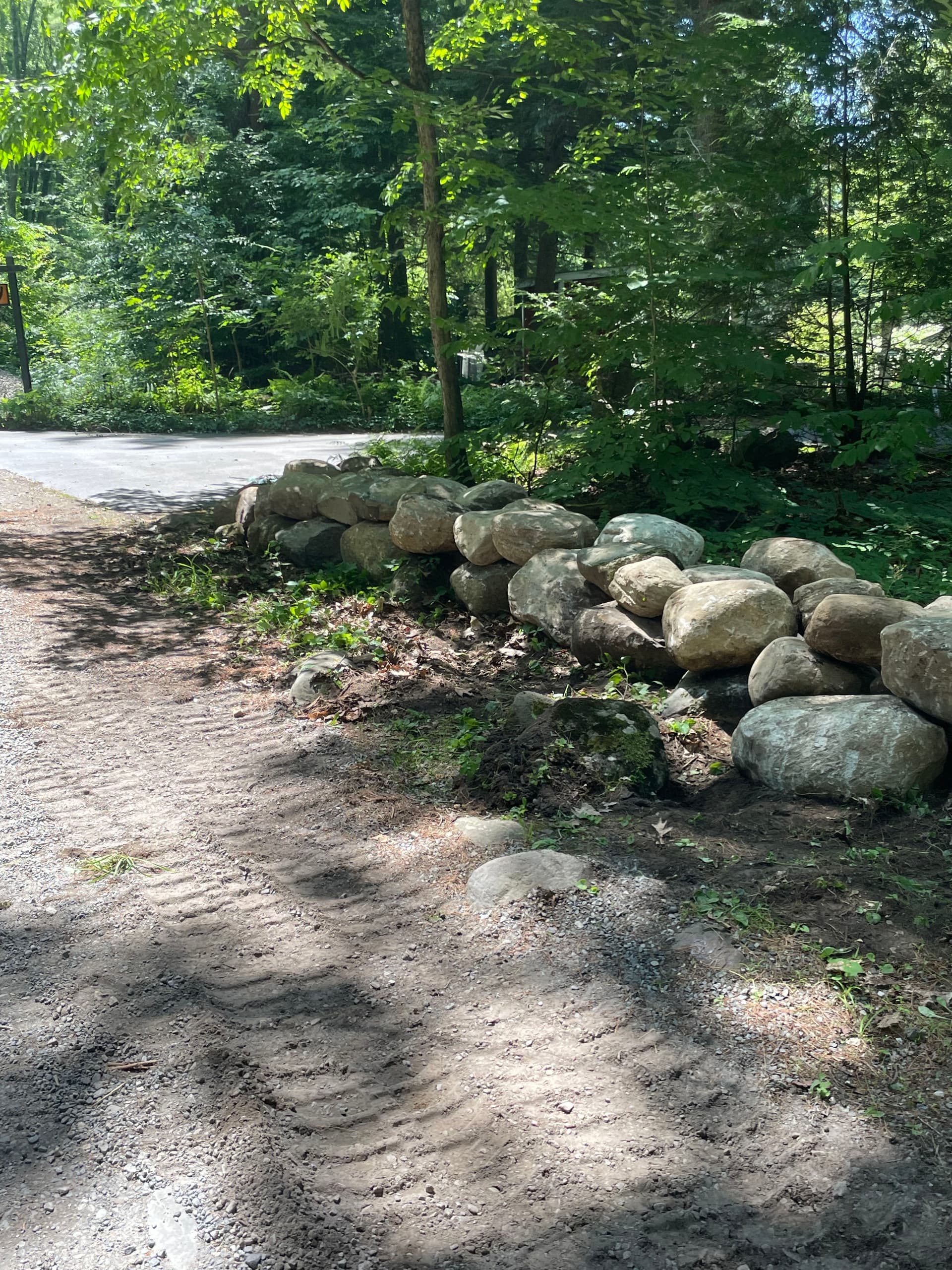 Gallery photos for Two-Tier Boulder Landscape Wall Built in Fort Ann: Image #5